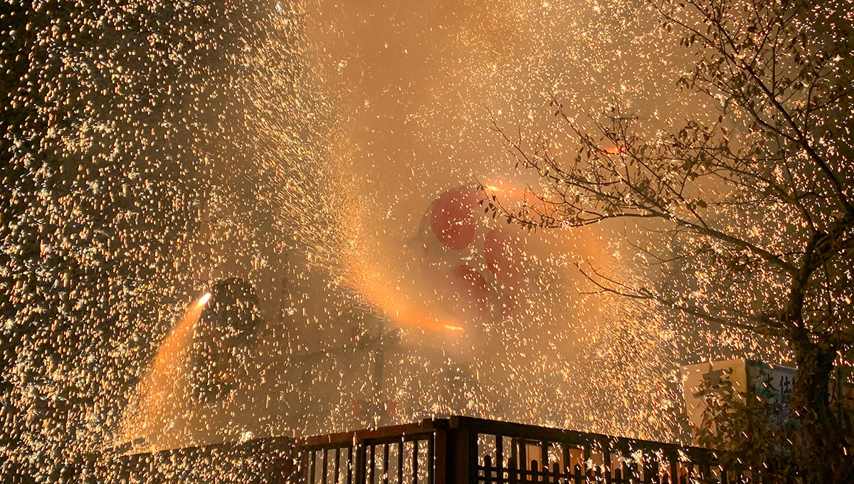 清内路の花火