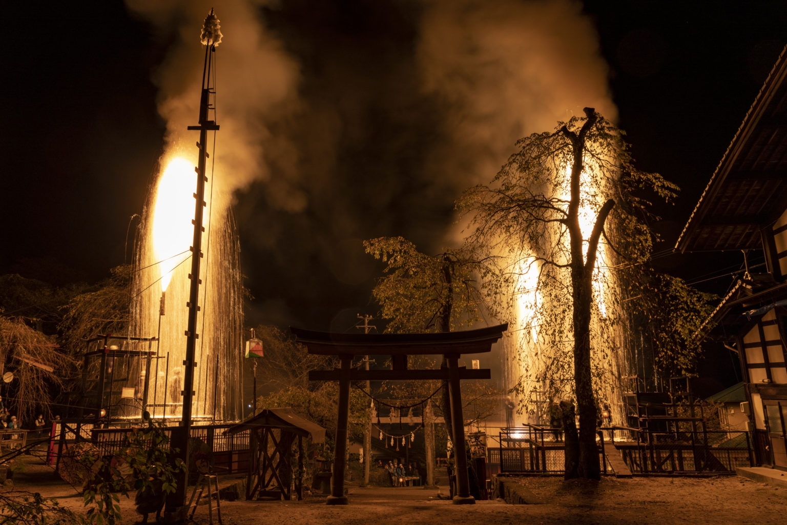 清内路手作り花火